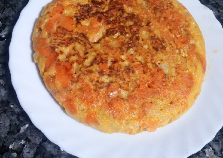 Tortilla de batata en vaporera