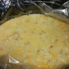 A picture of Crock pot potato soup.