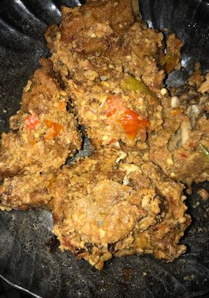 Foto resep Ayam geprek ala indah (sambel kacang)