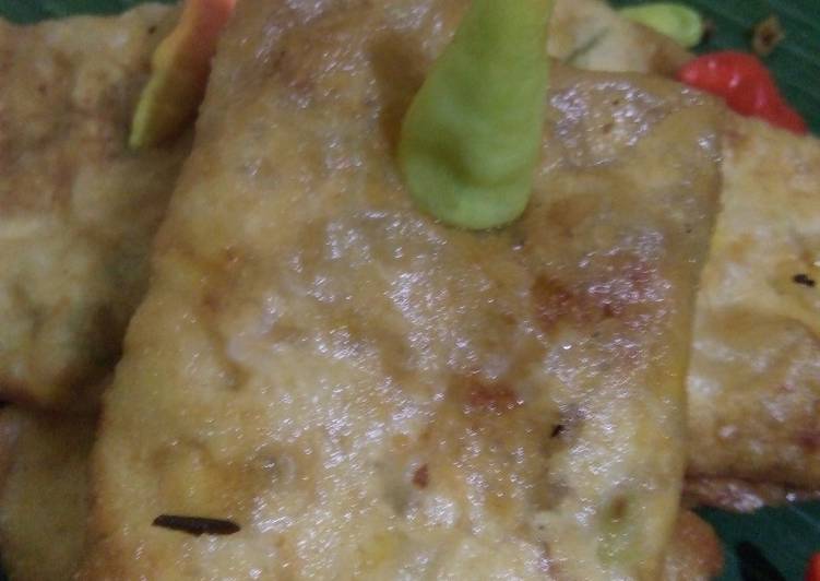 Martabak isi tahu jagung manis