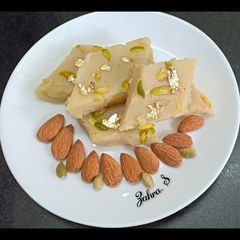 A picture of Badam(Almond) Katli.