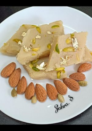 A picture of Badam(Almond) Katli.