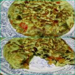 Una foto de Tortilla de verduras variadas