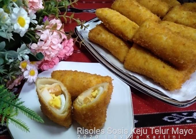 Resep Risoles Sosis Keju Telur Mayo Oleh Evida Kartini Cookpad