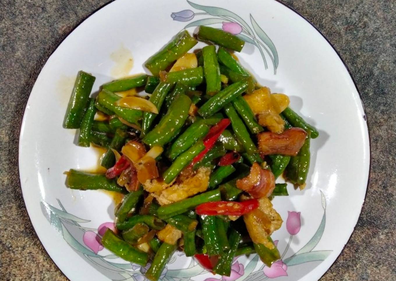 Tumis Tahu Kacang Panjang
