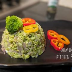 A picture of Broccoli couscous.