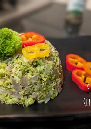 A picture of Broccoli couscous.