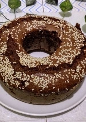 Foto resep Bolu coklat wijen