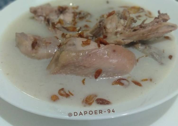 Masakan Unik 151. Opor ayam#bumbu putih Yummy Mantul