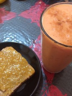 Una foto de Smoothie de papaya