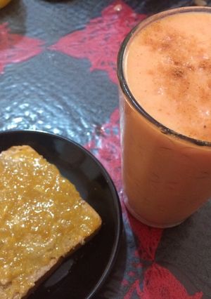 Una foto de Smoothie de papaya