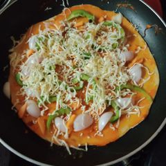 A picture of Wheat flour pizza.