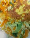 Trứng rán rau củ eat clean