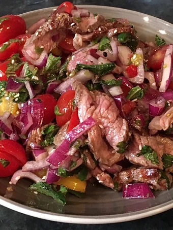 Easy Way Make Recipe Thai beef salad (Nam tok - น้ำตกเนื้อ) that is Delicious, Addictive}