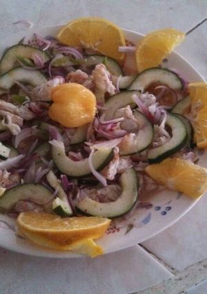 Una foto de Camarones al tequila con habanero