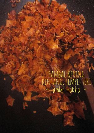 Foto resep Sambal Kering Kentang, Tempe, Teri Nasi