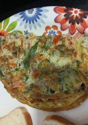 A picture of Masala omelette.