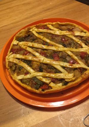 Foto di Crostata salata con caponata
