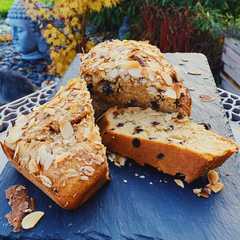 Une photo de Cake amandes pépites de chocolat
