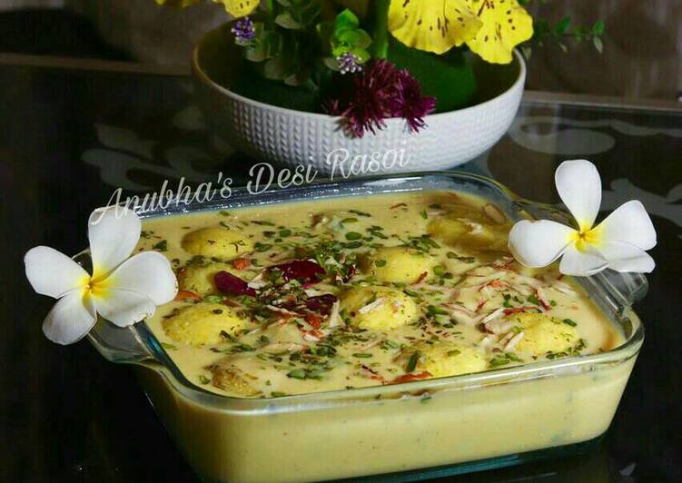 Recipe of Speedy Rice Rasmalai