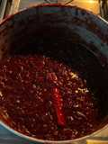 Mermelada de tocineta con frutos rojos