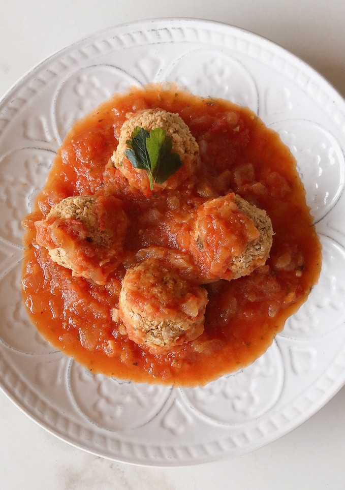 Una foto de Albóndigas vegetarianas de garbanzos