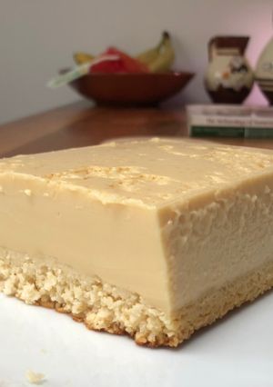 A picture of Coconut flan.