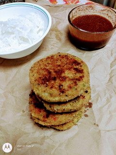 A picture of North India Aloo Paneer Tikki.