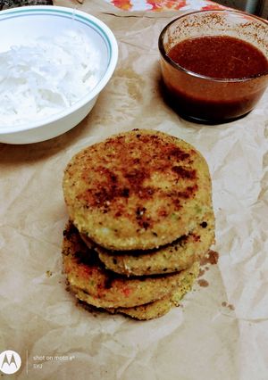 A picture of North India Aloo Paneer Tikki.