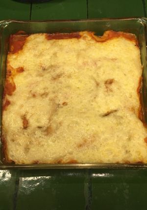 Una foto de Berenjena tipo lasagna