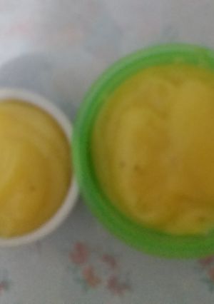 Una foto de Natilla de Maracuyá