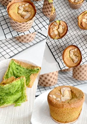 Foto resep Chiffon Pandan Cupcake - Full Putih Telur
