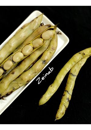 عکسی از دستور باقالی پخته با غلاف