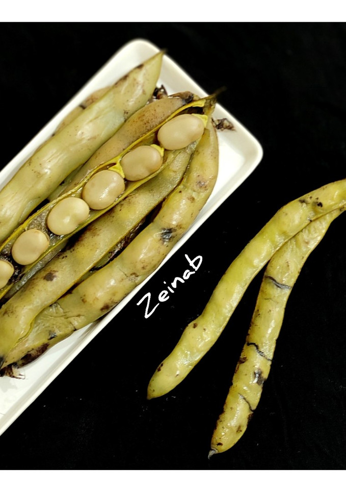 عکسی از دستور باقالی پخته با غلاف