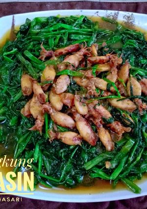 Foto resep Cah Kangkung Cumi Asin