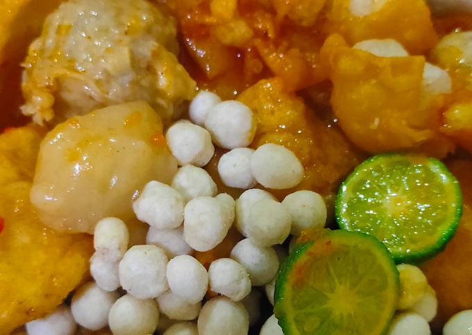 Resep Baso Aci kuah cireng banyur yang Enak