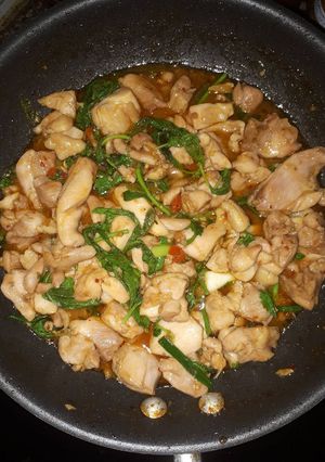 รูปของ ผัดพริกเผากระเพราไก่