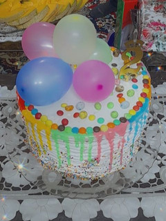 عکسی از دستور کیک بادکنکی