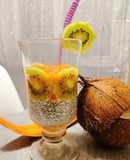 Диетический 🍹чиа-пудинг с тыквой и киви🥝