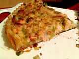 Tarta de pollo y puerro