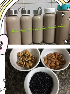 Hình của món Sữa đậu đen óc chó hạnh nhân !.