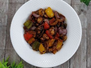 Garlic Pepper Fry Mushroom