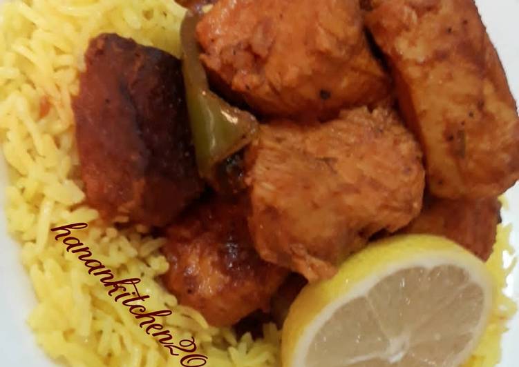 قطع دجاج بالزعتر