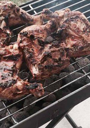 صورة لوصفة شوي الدجاج على الفحم