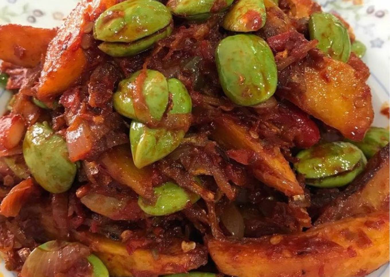Sambal Berlada Kentang Petai