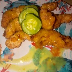 Copy cat KFC Dill pickle chicken with dill pickle sauce 🍗 A picture of Copy cat KFC Dill pickle chicken with dill pickle sauce 🍗.