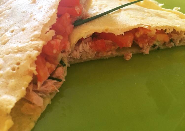 Piadina di ceci farcita