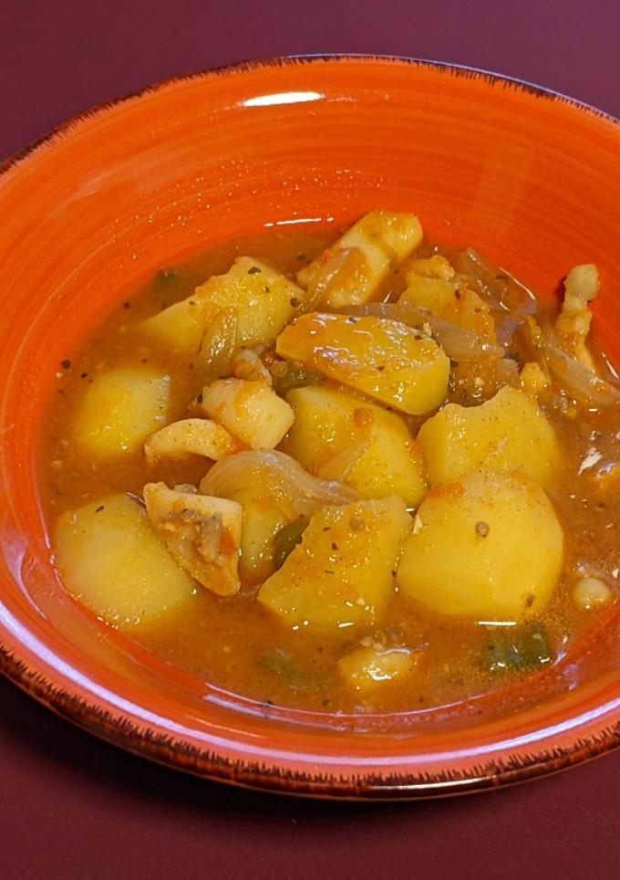 Una foto de Patatas con sepia y especias Ras el Hanout