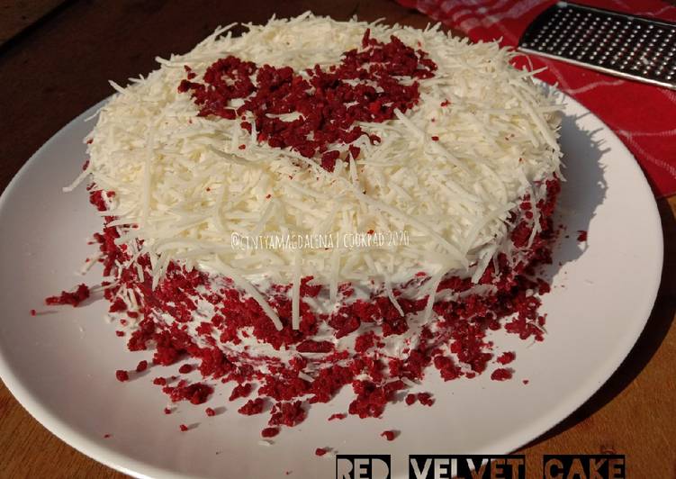 Resep Red velvet cake kukus simple, Enak Banget