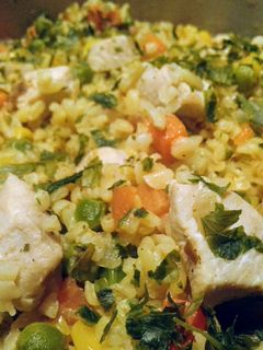 Zöldséges bulgur csirkemellel recept fotója